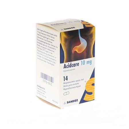 Acidcare 10 mg Sandoz Capsule Maagsapres 14 X 10 mg