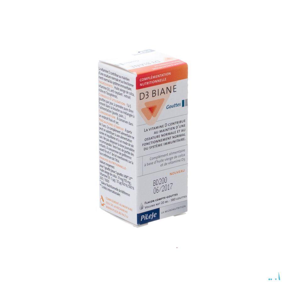 D3 Biane Liquide 20 ml  -  Pileje