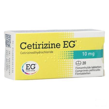 Cetirizine EG Comprimes 20 X 10 mg  -  EG