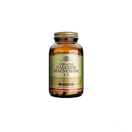 Solgar Chelated Calcium Magnesium 1:1 Comprimes 120  -  Solgar Vitamins