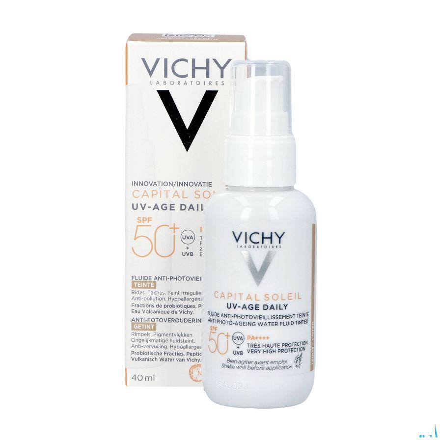 Vichy Cap Sol Uv-Age Tintee Light Ip50 + 40 ml  -  Vichy
