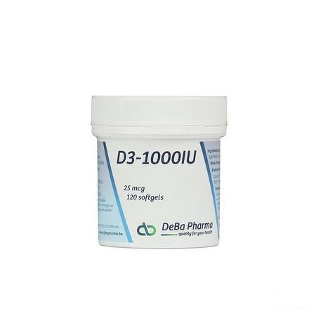 D3 1000iu Softgels 120  -  Deba Pharma