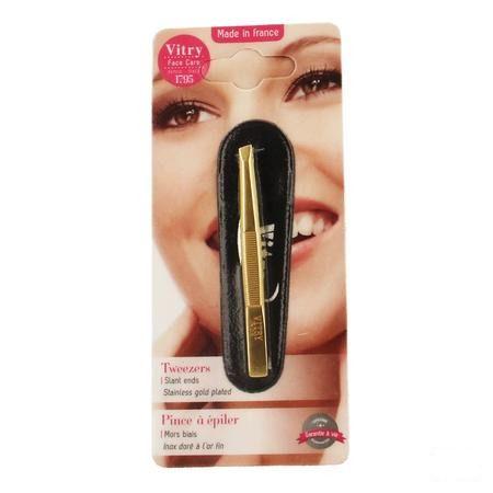 Vitry Prestige Pince Epiler Oblique Inox 4016  -  Vitry
