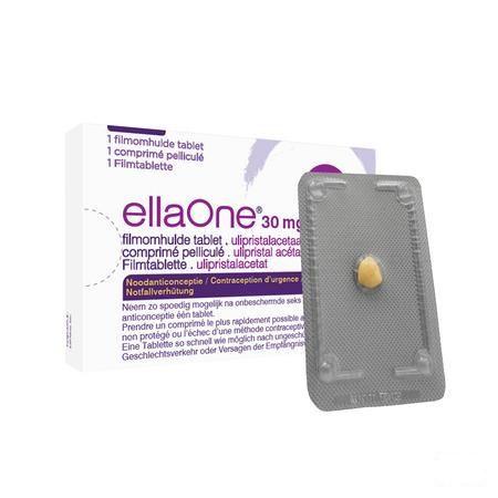 Ellaone 30 mg Filmomhulde Tabletten 1 X 30 mg
