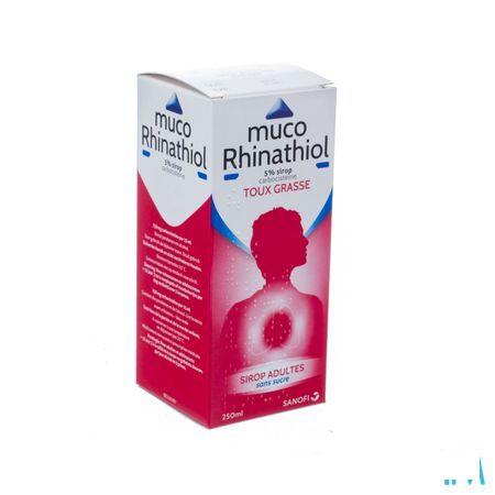 Muco Rhinathiol 5% Siroop Ad zonder suiker 250 ml