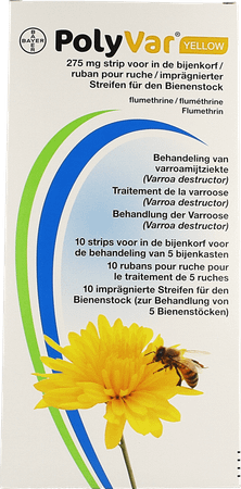 Polyvar Yellow 275 mg Strip Bijenkorf 10