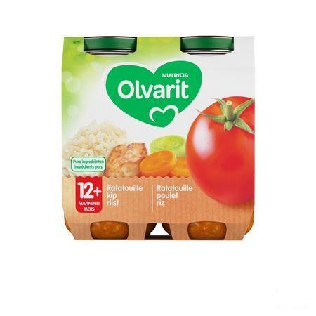 Olvarit Ratatouille Kip Rijst 2x250 gr 12m01  -  Nutricia