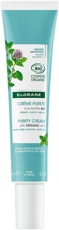 Klorane Gezicht Aquatic Munt Zuiverende Creme 40 ml