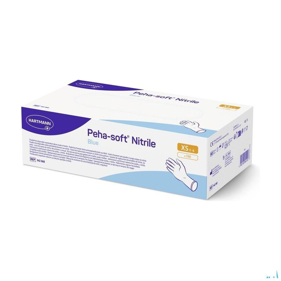 Peha Soft Handschoen Nitrile Blauw Xs 150 9420110