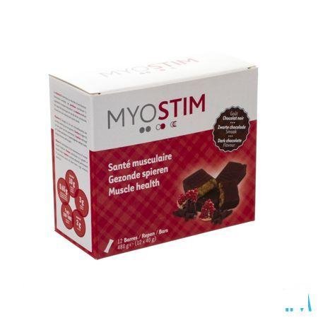 Myostim Proteinereep Donkere Chocolade 12  -  Procell