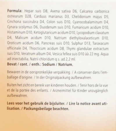 Hepar Compositum Opl Inj Amp 10 x 2,2 ml
