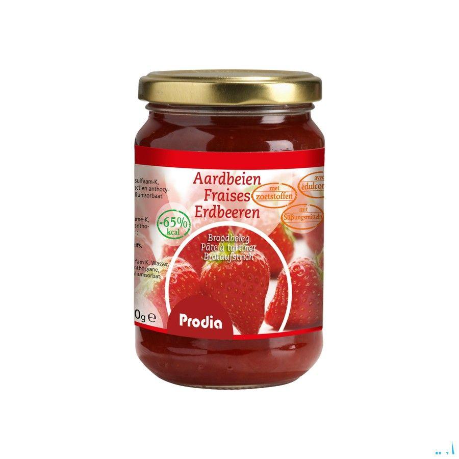 Prodia Broodbeleg Aardbei + Maltitol 300 gr 6071  -  Revogan