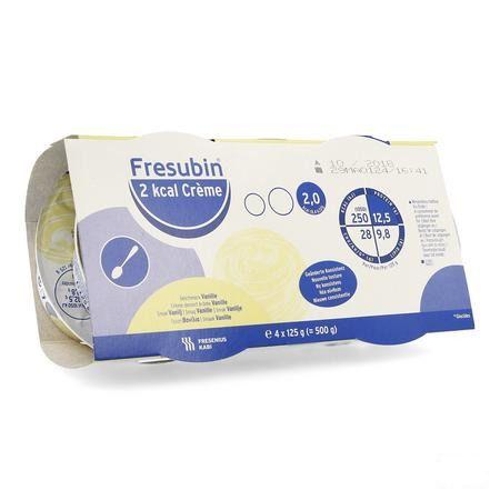Fresubin 2kcal Creme Vanille Pot 4x125 gr  -  Fresenius