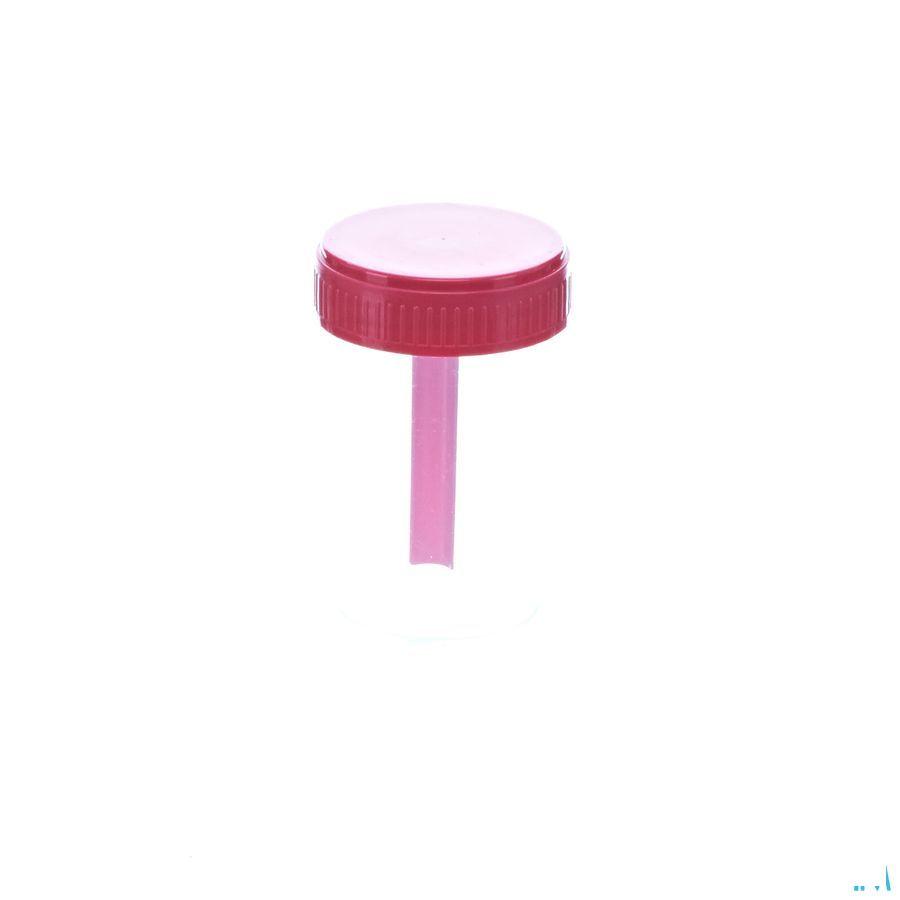 Pot Stoelgang Deksel+Lepel 60 ml N/St Vf-Med