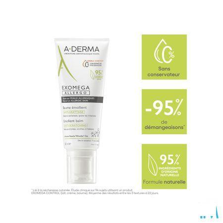 Aderma Exomega Allergo Balsem Emolierend Tube200 ml  -  Aderma