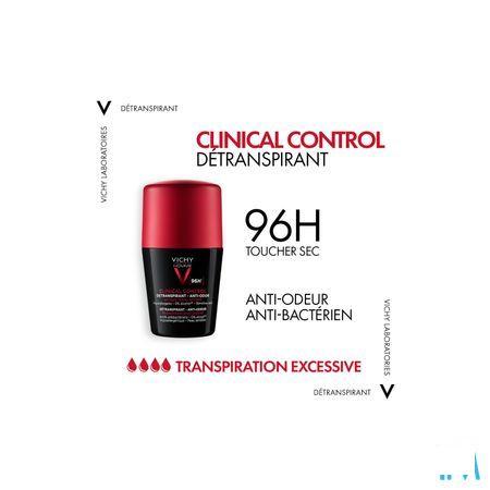 Vichy Homme Deo Roll Clinical Control 96H 50 ml