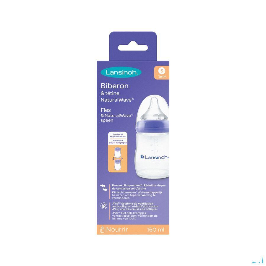 Lansinoh Zuigfl + Speen Nat Wave 75460 1