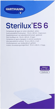 Sterilux Es6 Kompres Steriel 12pl 10,0x20,0cm 5 4004024  -  Hartmann