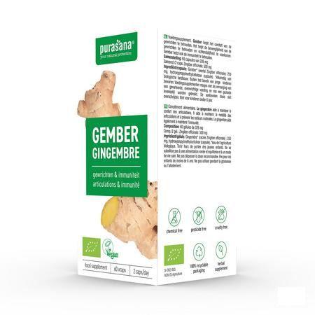 Purasana Vegan Gember V-Caps 60