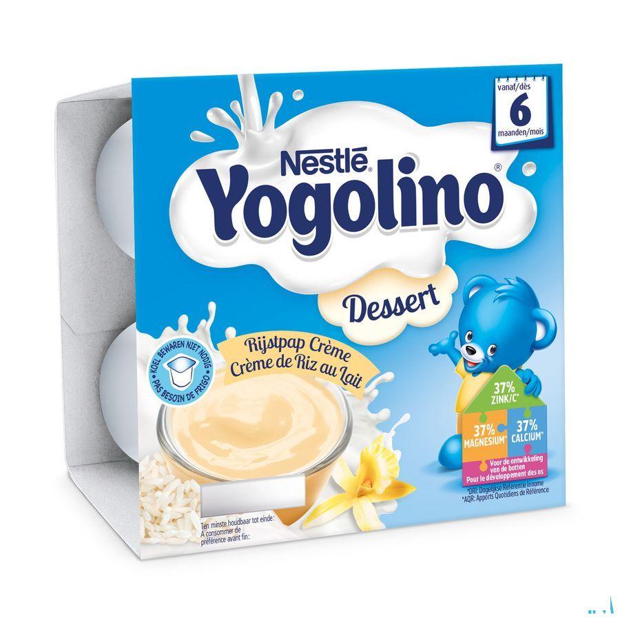 Nestle Baby Dessert Creme Riz Lait Pot 4x100 gr  -  Nestle