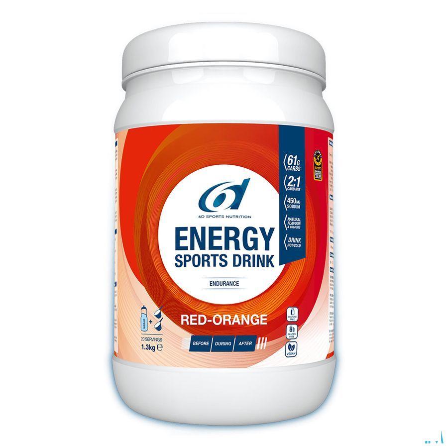 6d Sixd Energy Sports Drink Red Orange Poeder 1,3kg