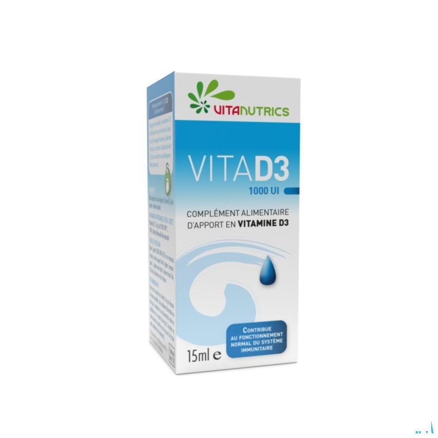 Vita D3 1000Ui Vegan Vitanutrics Gutt 15ml  -  Vitanutrics