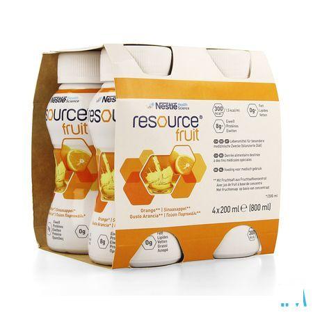 Resource Fruit Sinaasappel 4x200 ml 12415272  -  Nestle