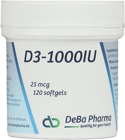 D3 1000iu Softgels 120  -  Deba Pharma