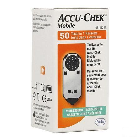 Accu Chek Mobile Test Cassette 50 Tests 7141254171  -  Roche Diagnostics