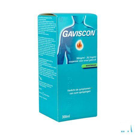 Gaviscon Menthe Munt Suspensie Drink 300 ml