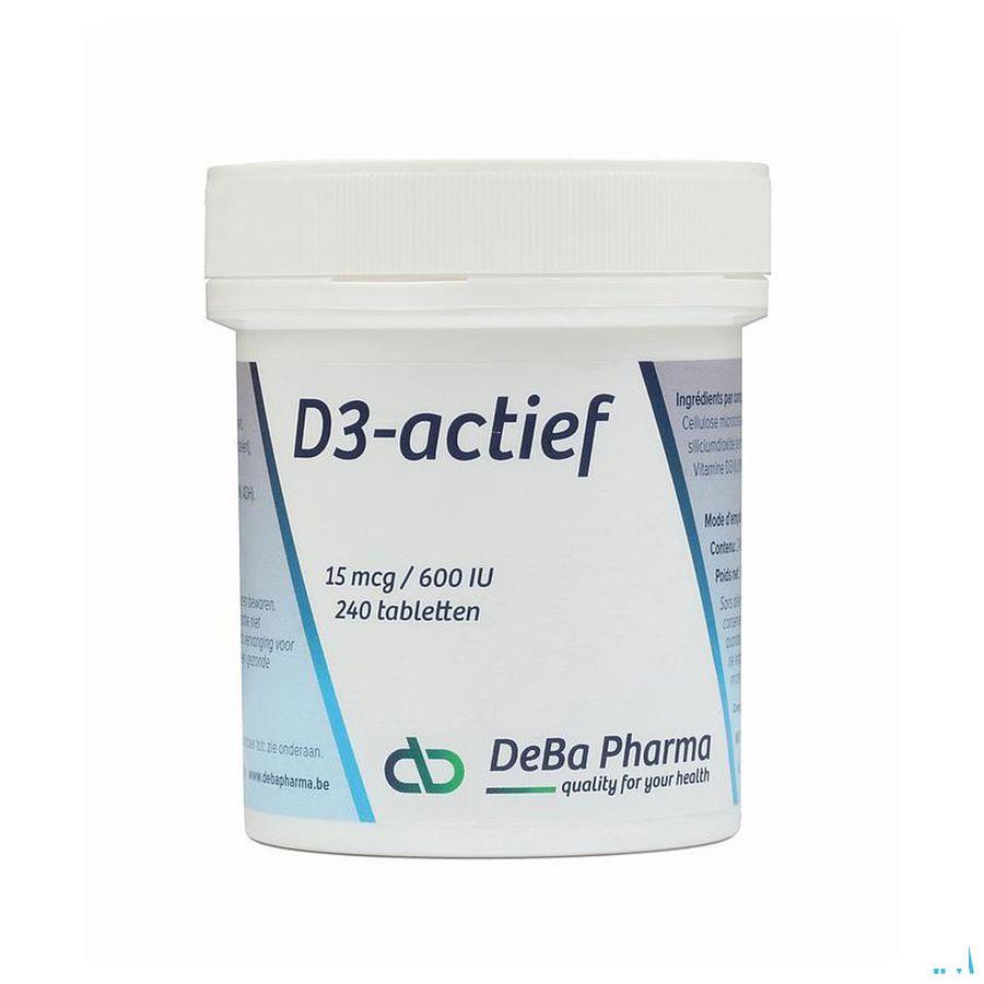 D3-actif Tabletten 240x15mcg  -  Deba Pharma
