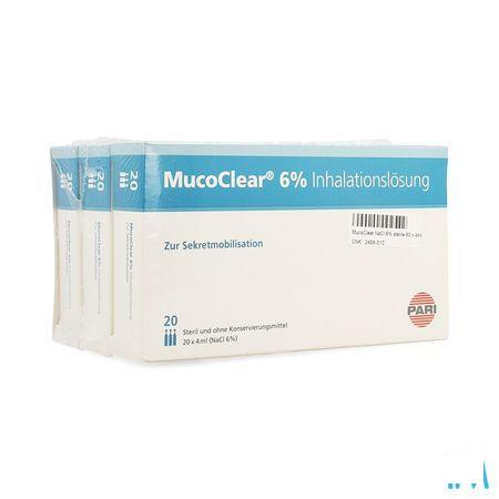 Mucoclear 6% Nacl Ampullen 60x4 ml  -  Henrotech