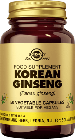 Solgar Korean Ginseng Caps 50  -  Solgar Vitamins