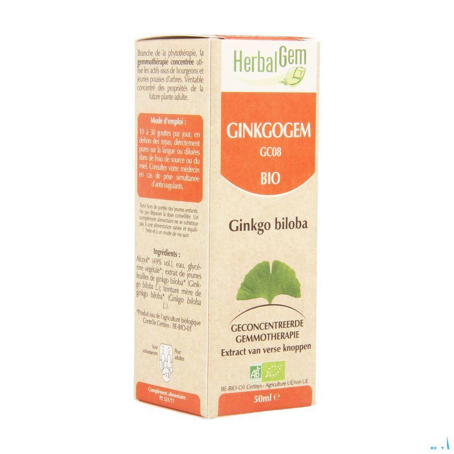 Herbalgem Ginkgogem Complexe Druppels 50 ml  -  Herbalgem