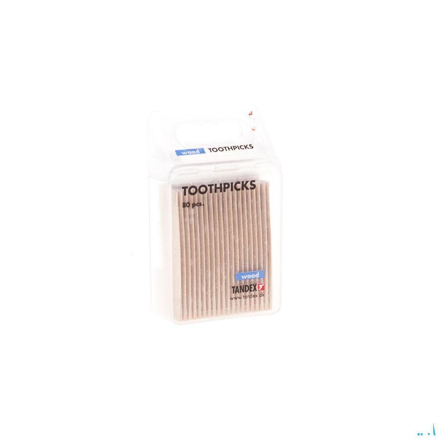 Tandex Toothpicks Wood 80  -  Deprophar
