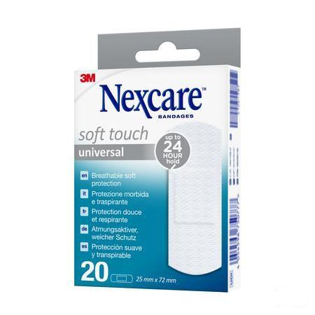 Nexcare 3M Soft Touch Universal 25Mmx72Mm Strips20  -  3M