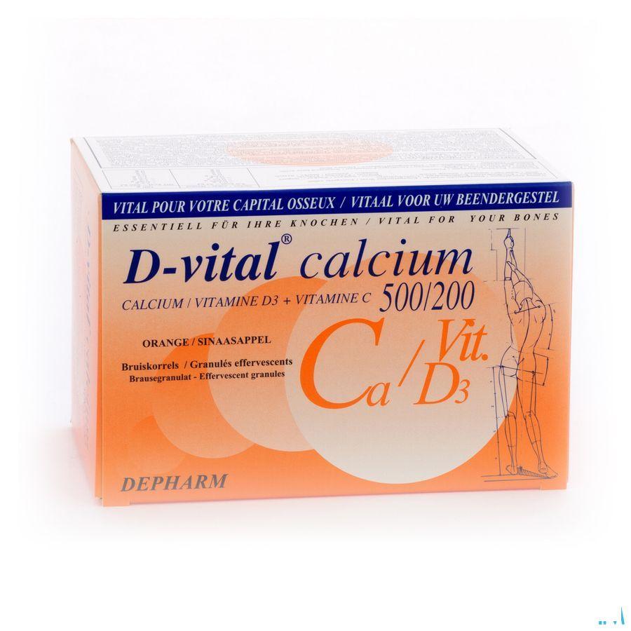 D Vital Calcium 500/200 Sinaas Zakjes 40  -  Depharm