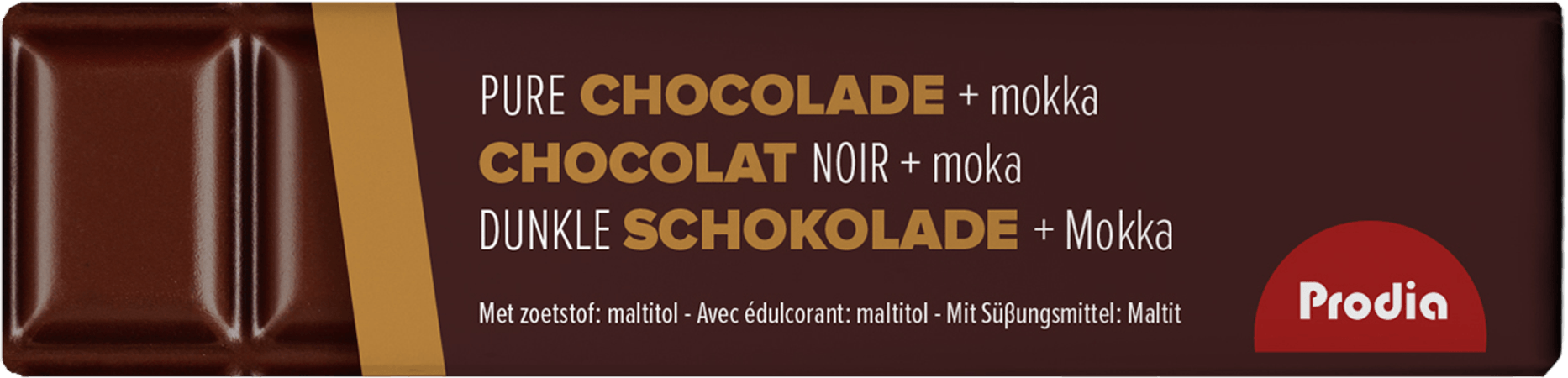 Prodia Reep Chocolade Puur Mokka 20x35 gr  -  Revogan
