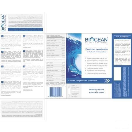 Biocean Hypertonic ampoules 300 ml  -  Energetica Natura