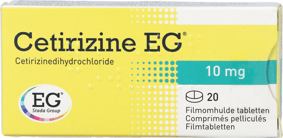 Cetirizine EG Tabletten 20 X 10 mg  -  EG