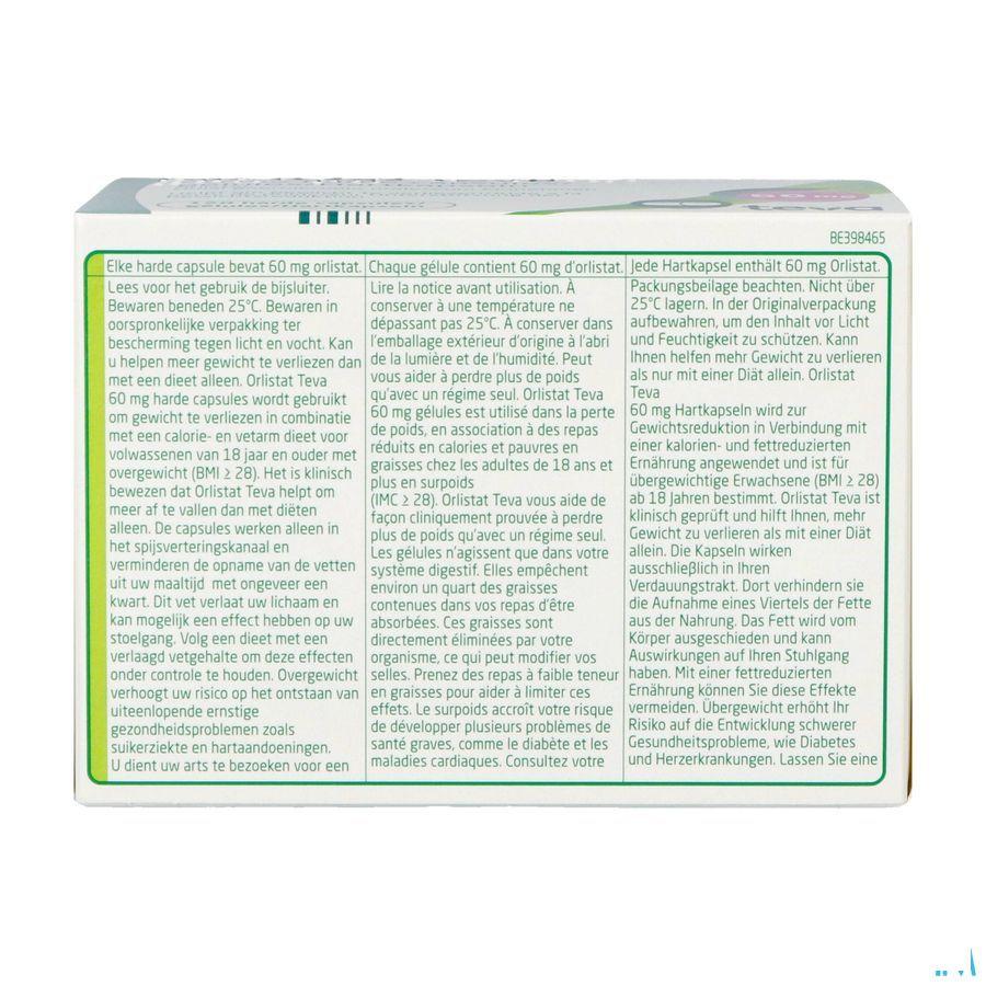 Orlistat Teva Harde Capsule 120 X 60 mg 