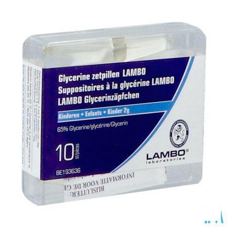 Glycerine Lambo Suppo Conique Enf 10  -  Lambo