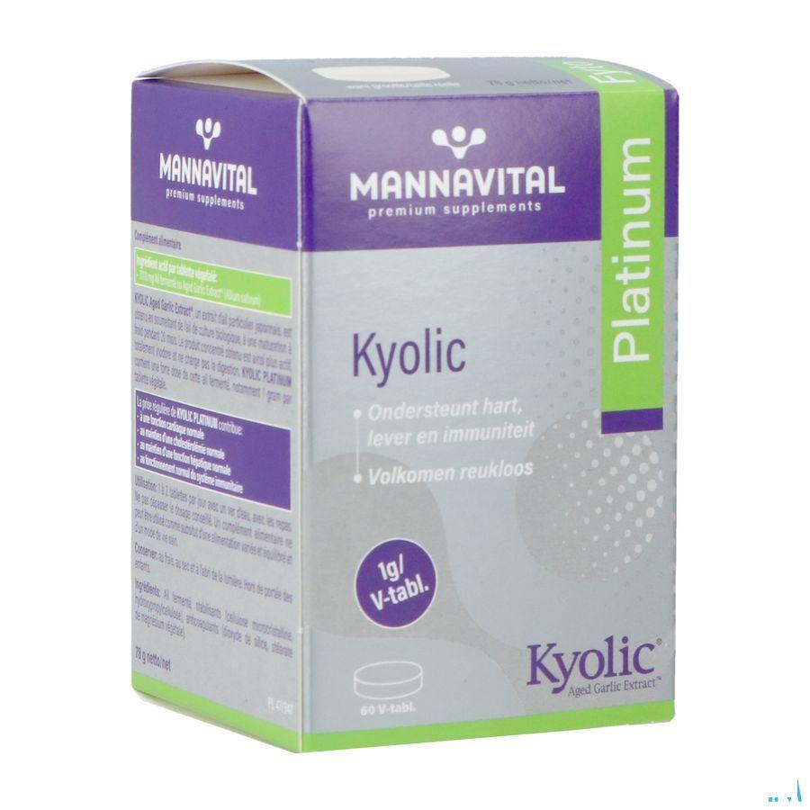 Mannavital Kyolic Platinum (ail Fermente) 60 caps