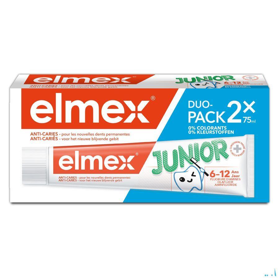 Dentifrice Elmex Junior Tube 2x75 ml