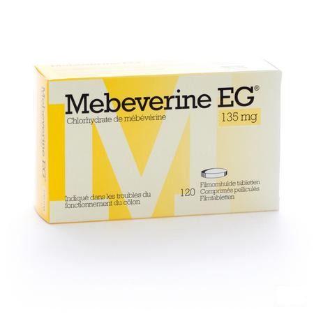 Mebeverine EG 135 mg Filmomhulde Tabletten 120 X 135 mg  -  EG