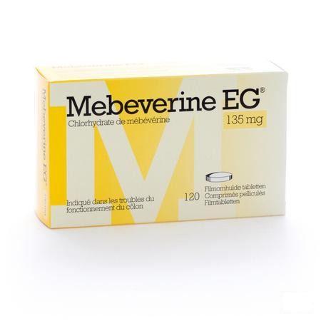 Mebeverine EG 135 mg Comprimes Pellicules 120 X 135 mg  -  EG
