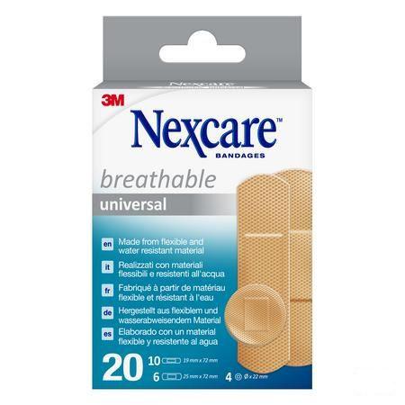 Nexcare 3M Breathabl.Univer. Ass. Strips20 N0320As  -  3M