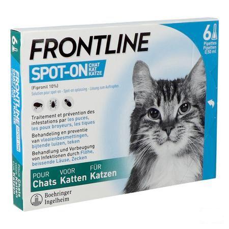 Frontline Spot On Chat 10% et 6x0,50 ml