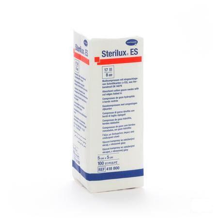 Sterilux Es 5x5cm 8l.nst. 100 P/s  -  Hartmann