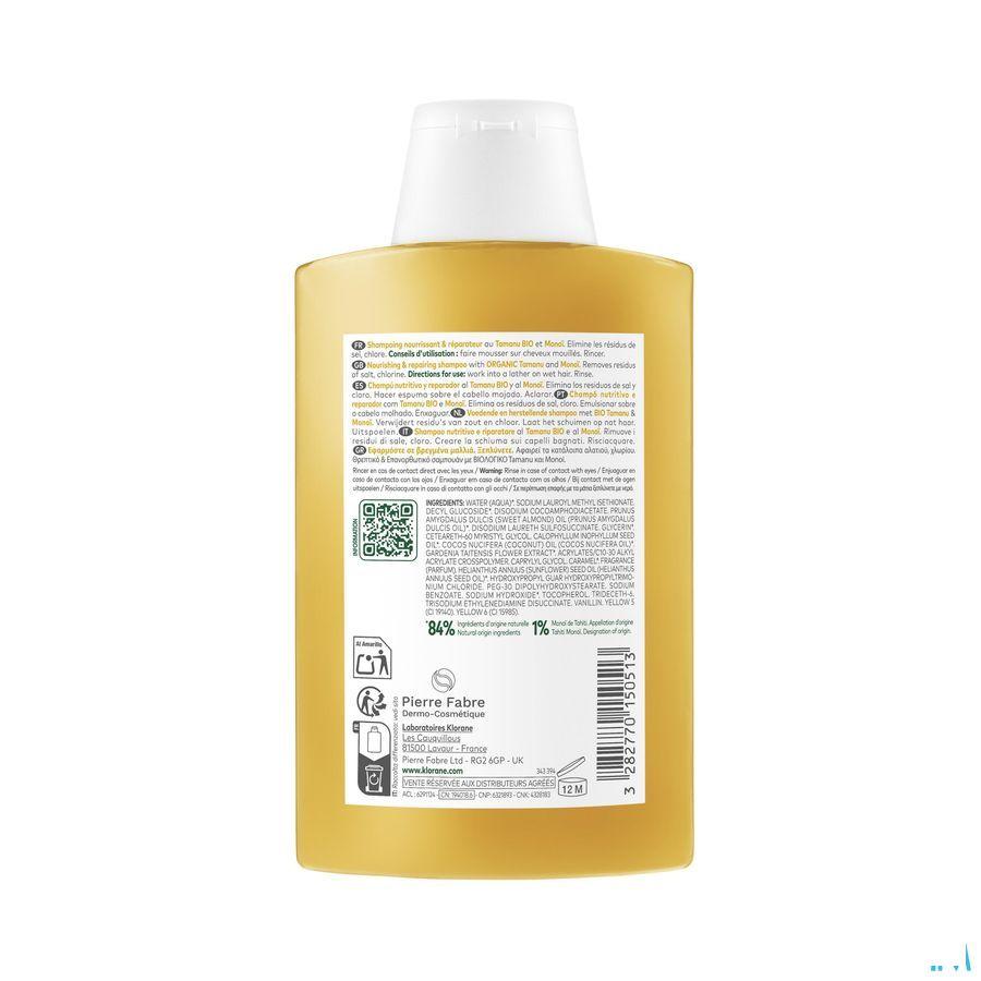 Klorane Capilaire Shampoo Tamanu&Monoi Bio 200 ml